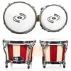 Pyle Hand-Crafted Wooden Bongos - Bongo Drums PBND10
